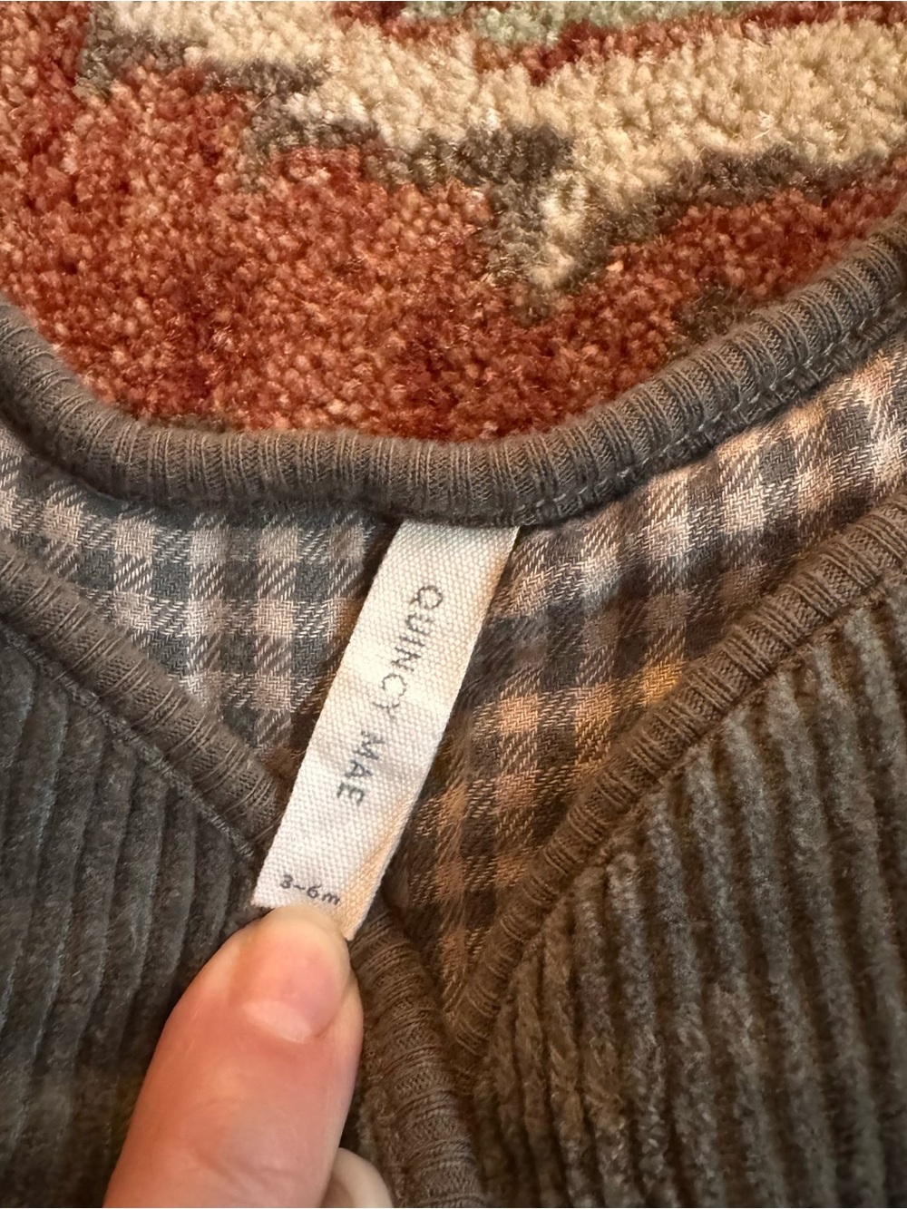 Quincy Mae Olive Green Corduroy Baby Jacket - Picture 2 of 8